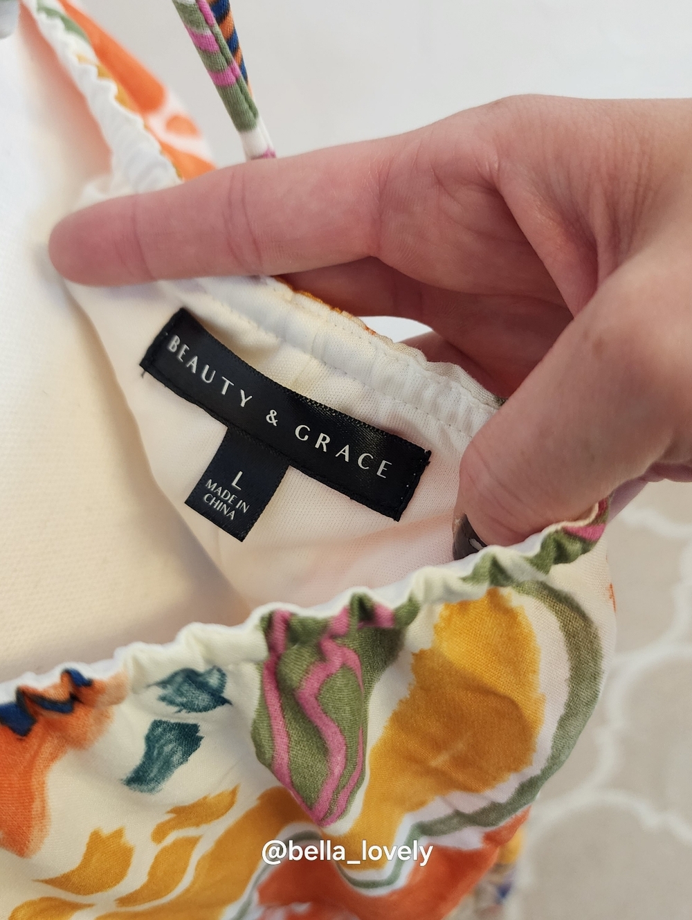 Tropical Boho Floral Spaghetti-Strap Maxi Dress in Pink & Orange - Picture 8 of 10